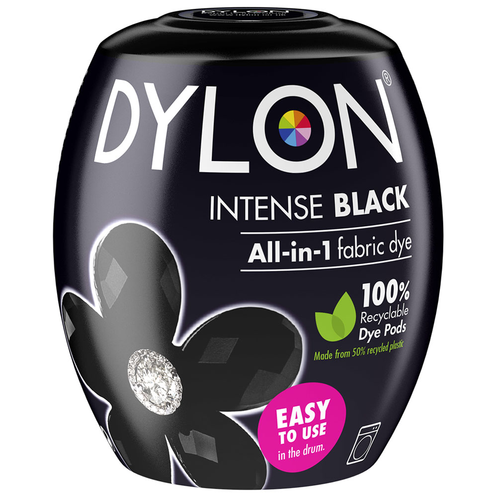 Dylon Intense Black Fabric Dye Pod 350g Image 1