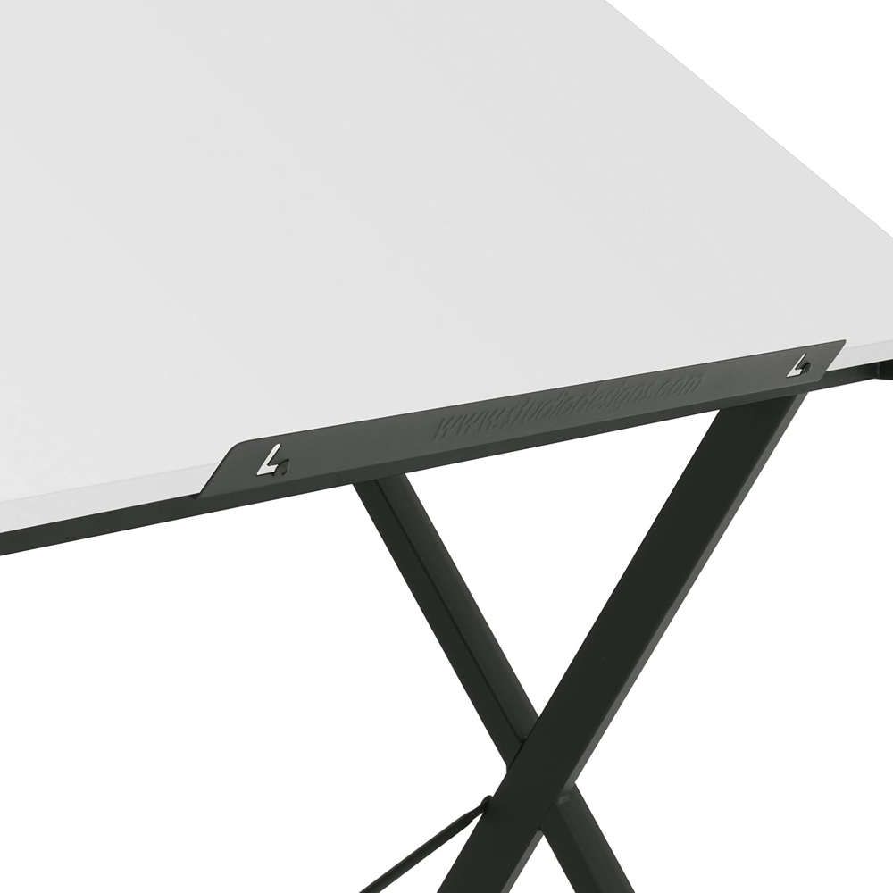 Sewing Online Axiom 13353 White and Black Adjustable Wide Drawing and Drafting Table Image 7