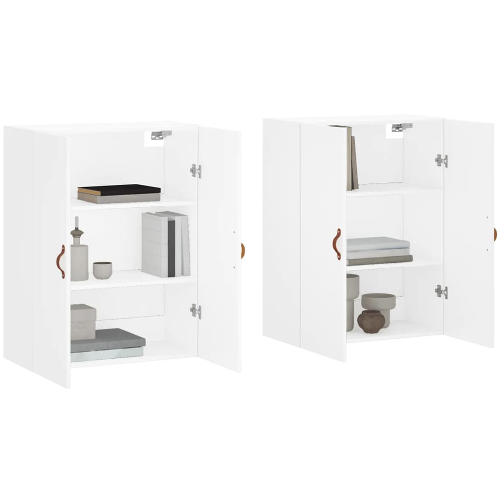vidaXL 2 Door White Wall Mounted Cabinet Set of 2 Image 3