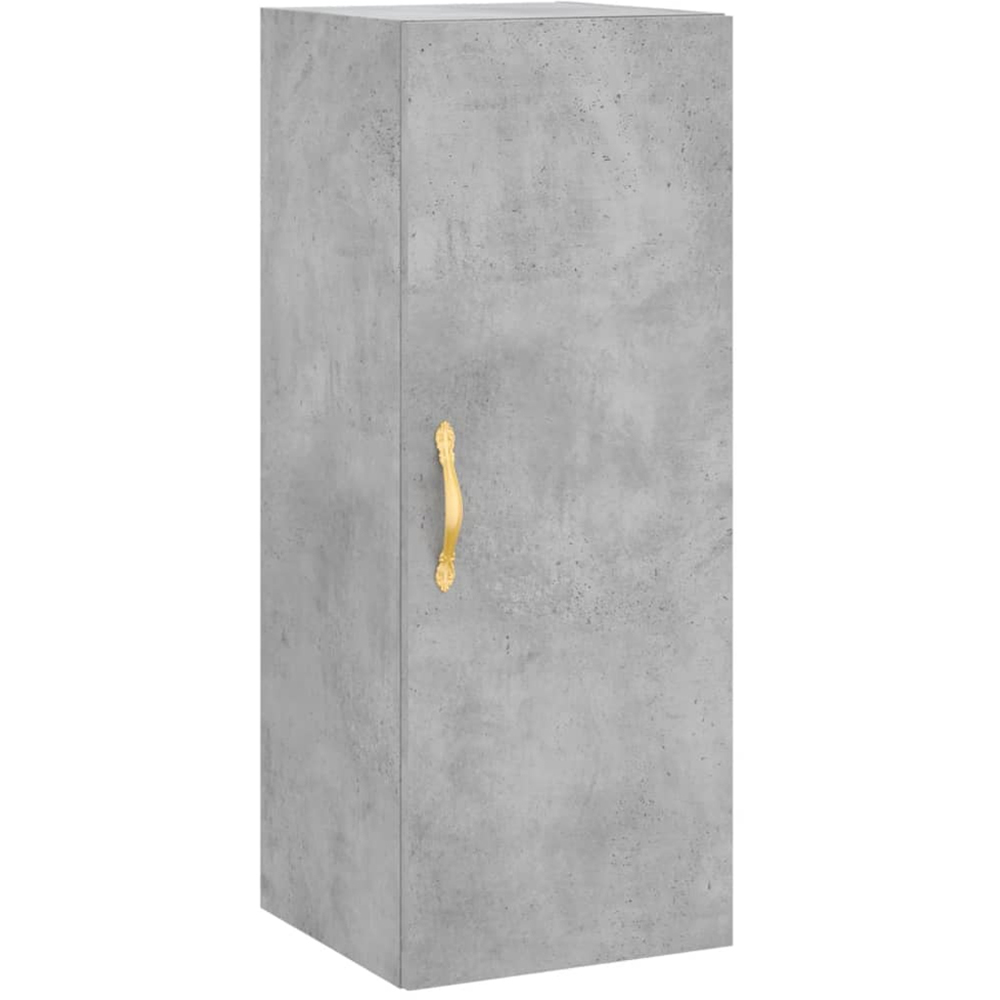 vidaXL Single Door Concrete Grey Wall Mounted Cabinet Image 2