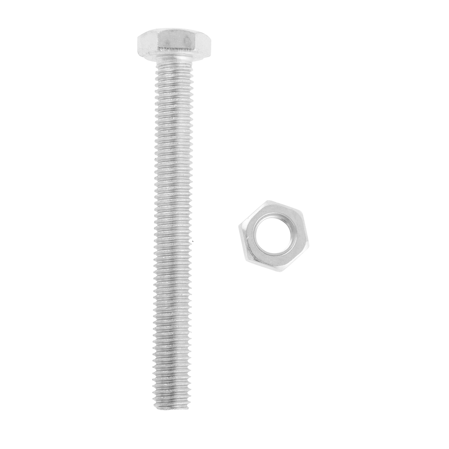 Hiatt M8 x 70mm Hex Bolt Nut and Washer 6 Pack Image 2