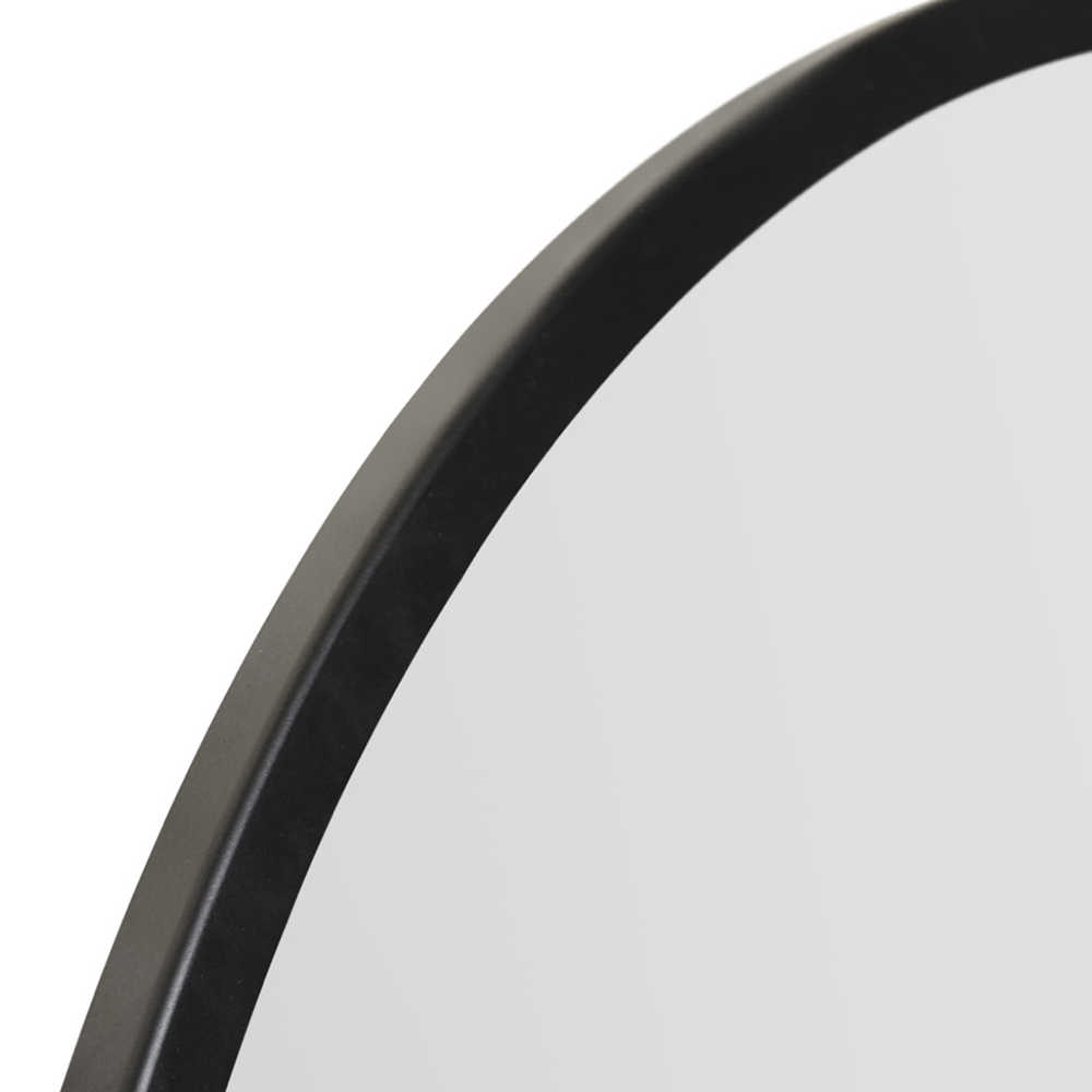 The Fenestra Black Metal Wall Mirror 100 x 100cm Image 5