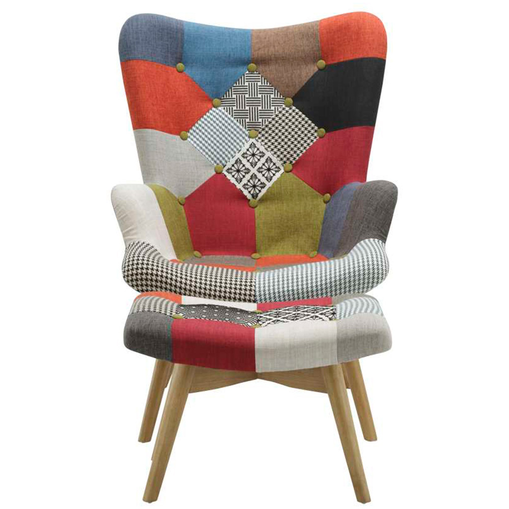 Sloane Multicolour Footstool Image 5