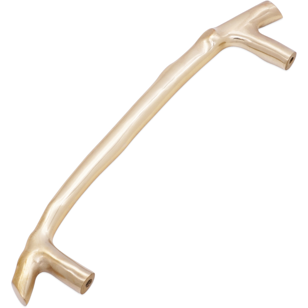 Spira Brass Bamboo Polished Brass Cabinet Pull Handle 270mm Image 4
