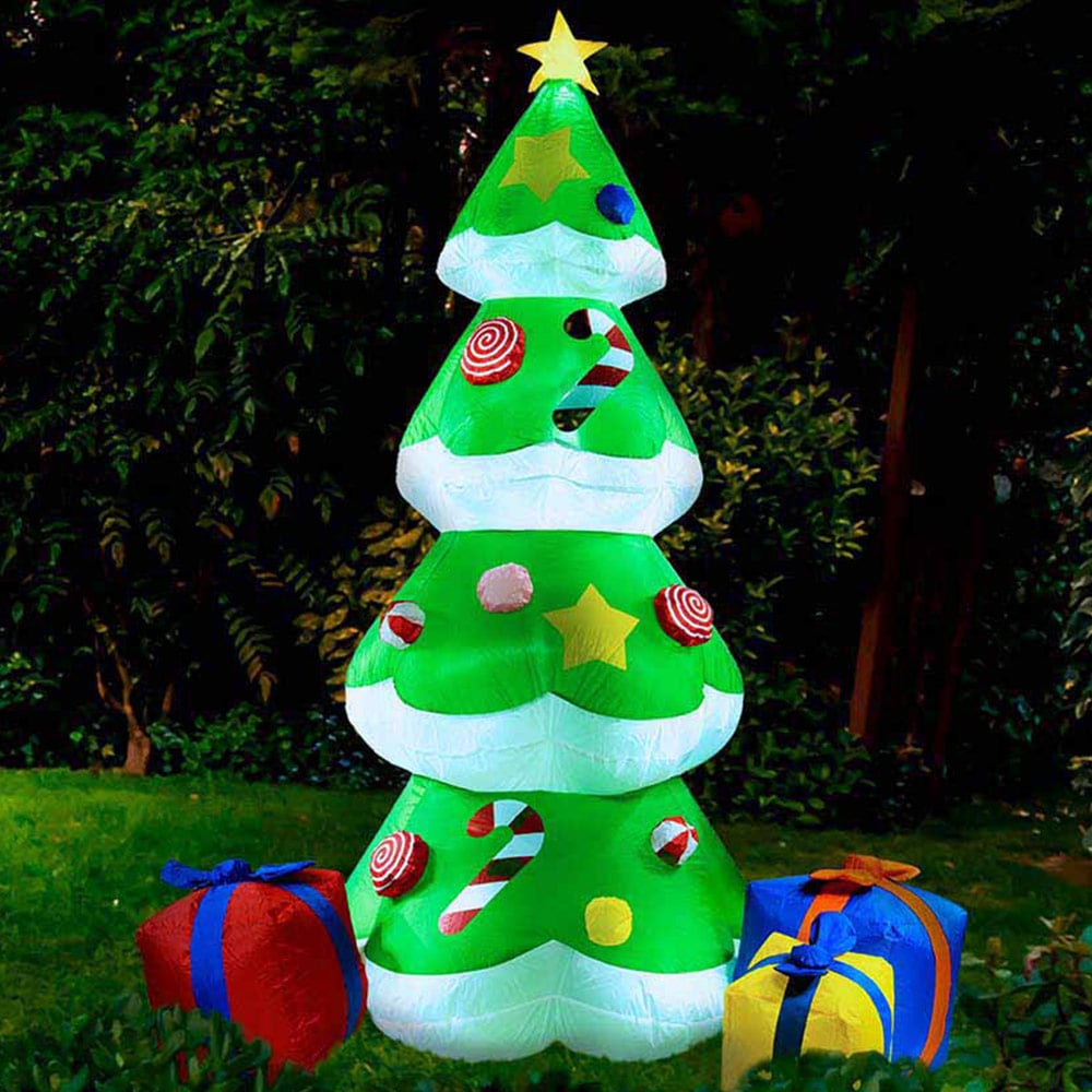 Wilko 6ft Festive Inflatable Tree and Gifts Christmas Decoration Image 5