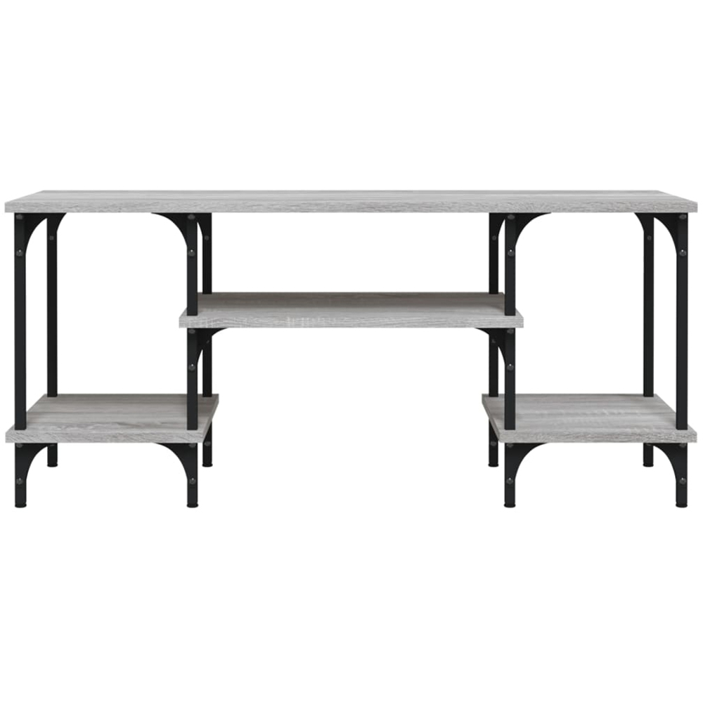 vidaXL 3 Shelf Grey Sonoma TV Cabinet Image 4