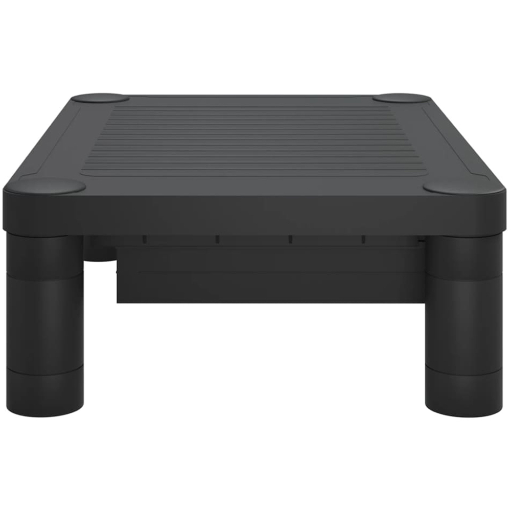vidaXL Black Monitor Stand with Drawer Image 3