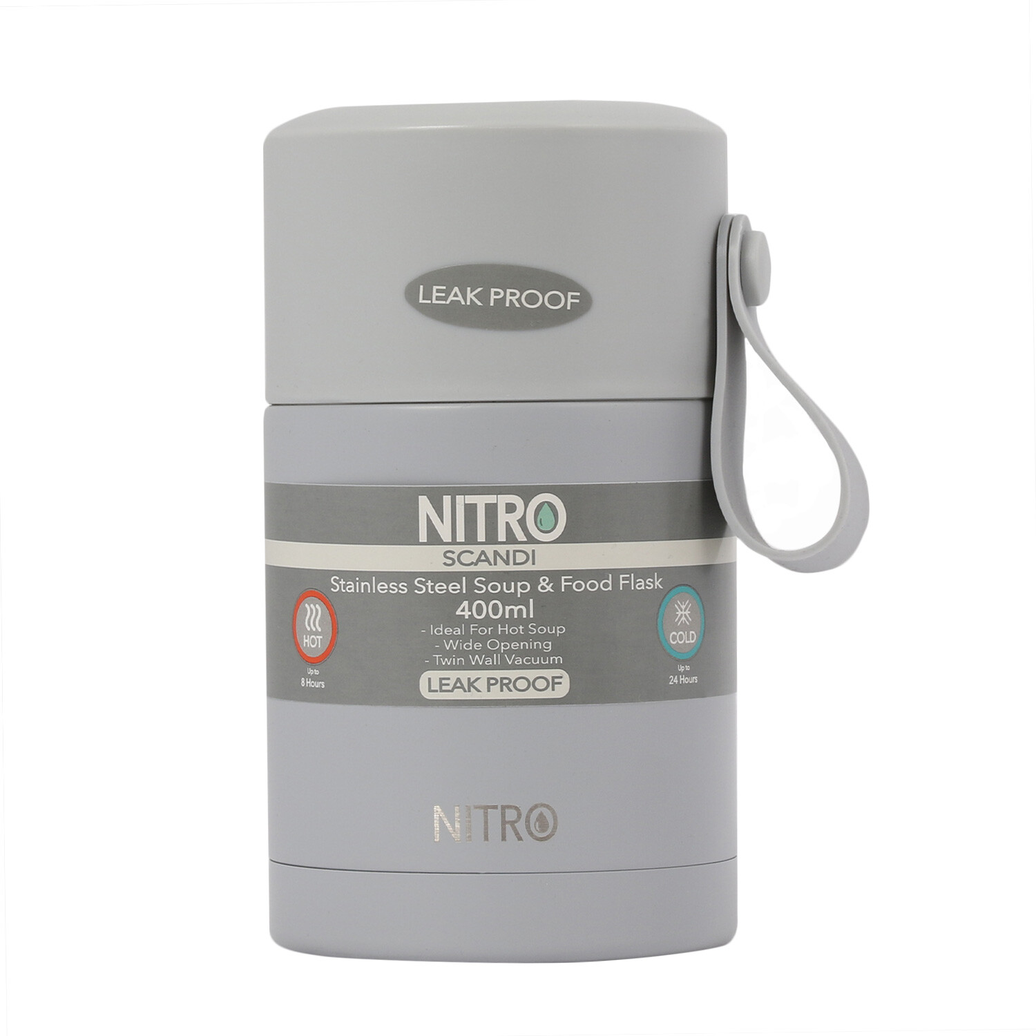 Nitro Scandi 400ml Stainless Steel Soup and Food Flask Image 1