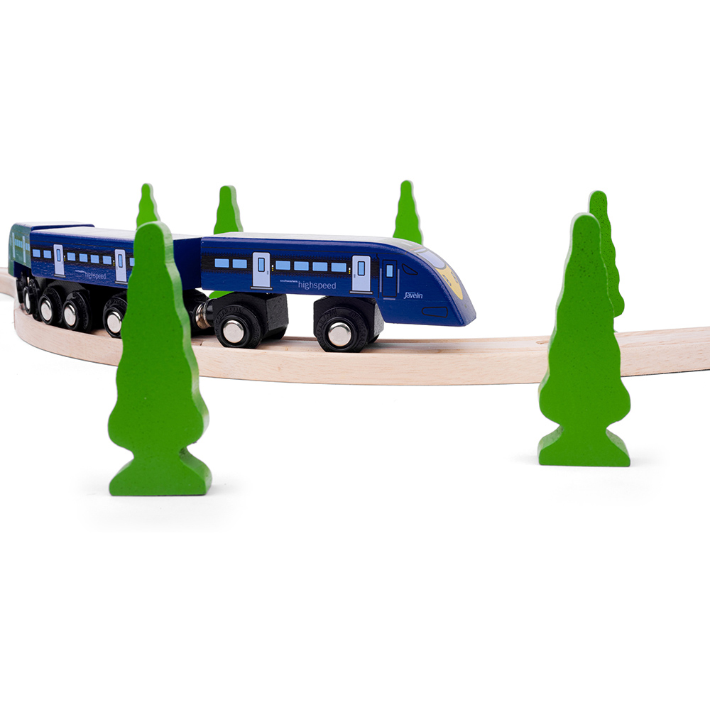 Bigjigs Rail Kids Wooden Replica High Speed 1 Train Image 4