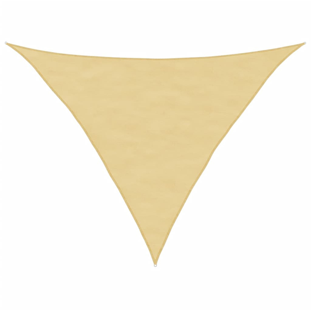 vidaXL Yellow Triangular Sun Shade Sail 2.5 x 2.5 x 2.5cm Image 1