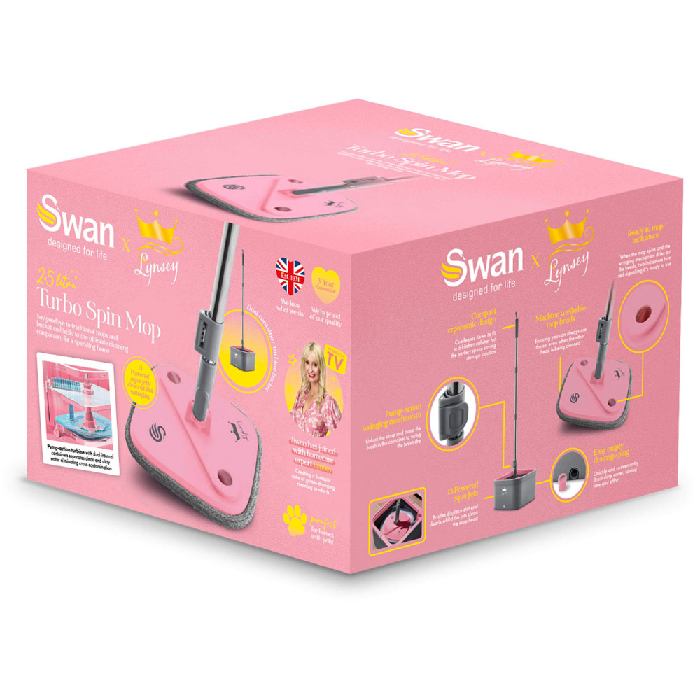 Swan x Lynsey SWFC1002QOCN Turbo Spin Mop Image 3