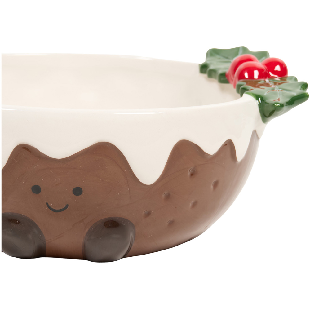Cute Xmas Pudding 3D Bowl Image 5
