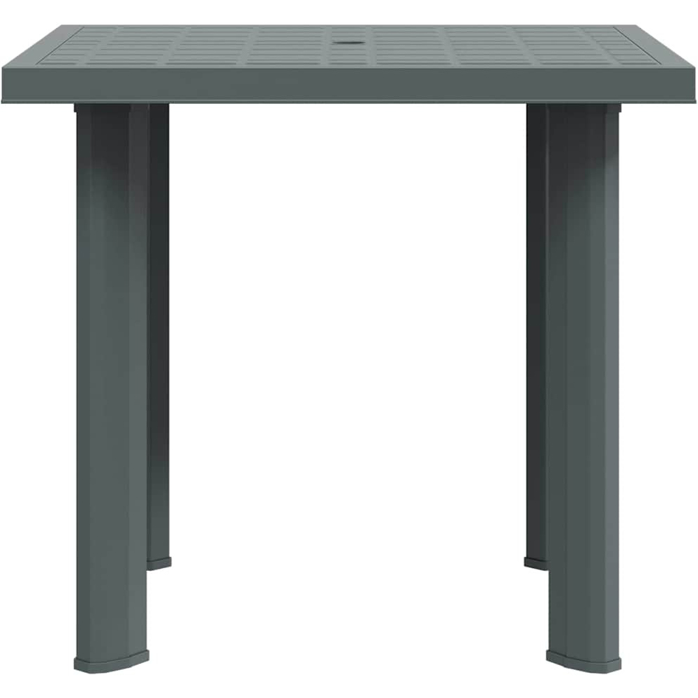 Walplus Green Plastic Garden Table with Umbrella Hole Image 4