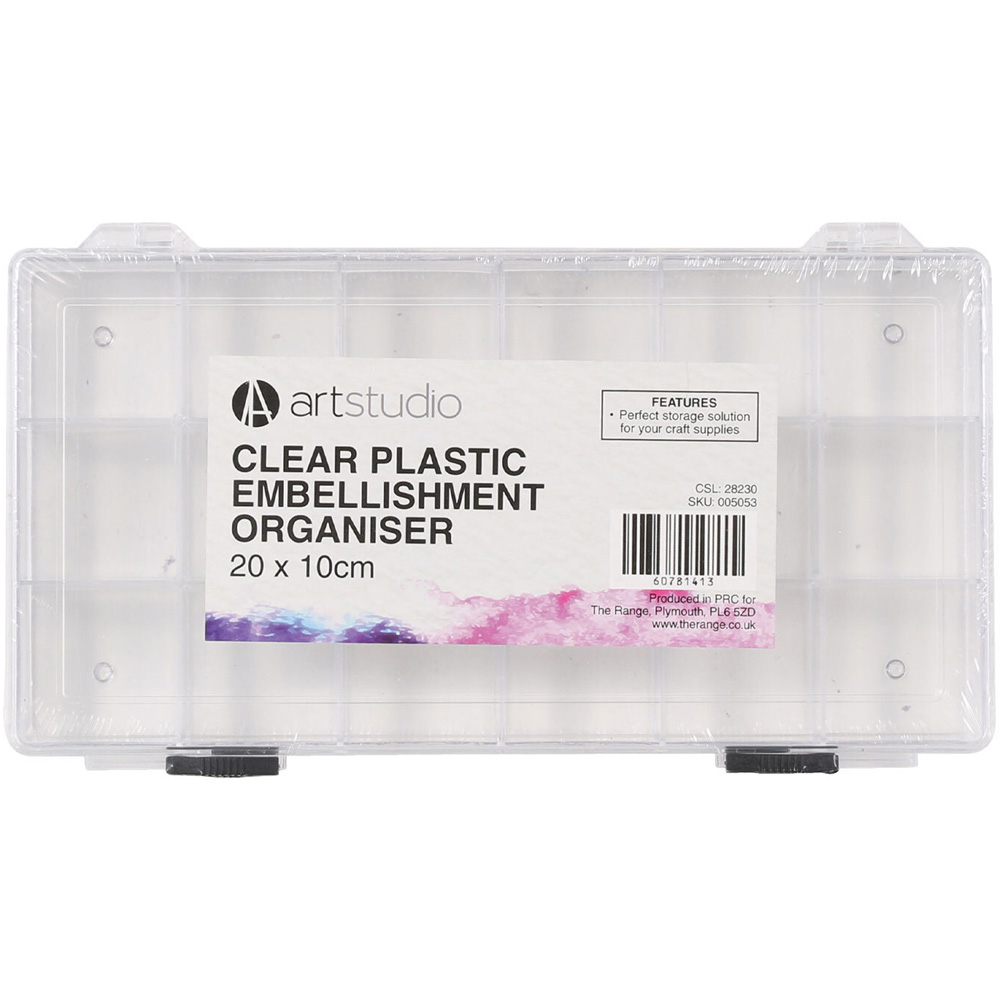 Art Studio Clear Plastic Embellishment Organiser Image