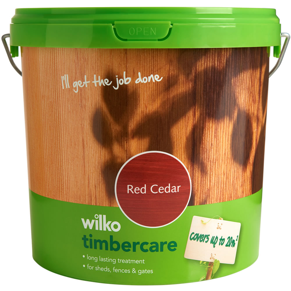 Wilko Timbercare Red Cedar Wood Paint 5L Image 2