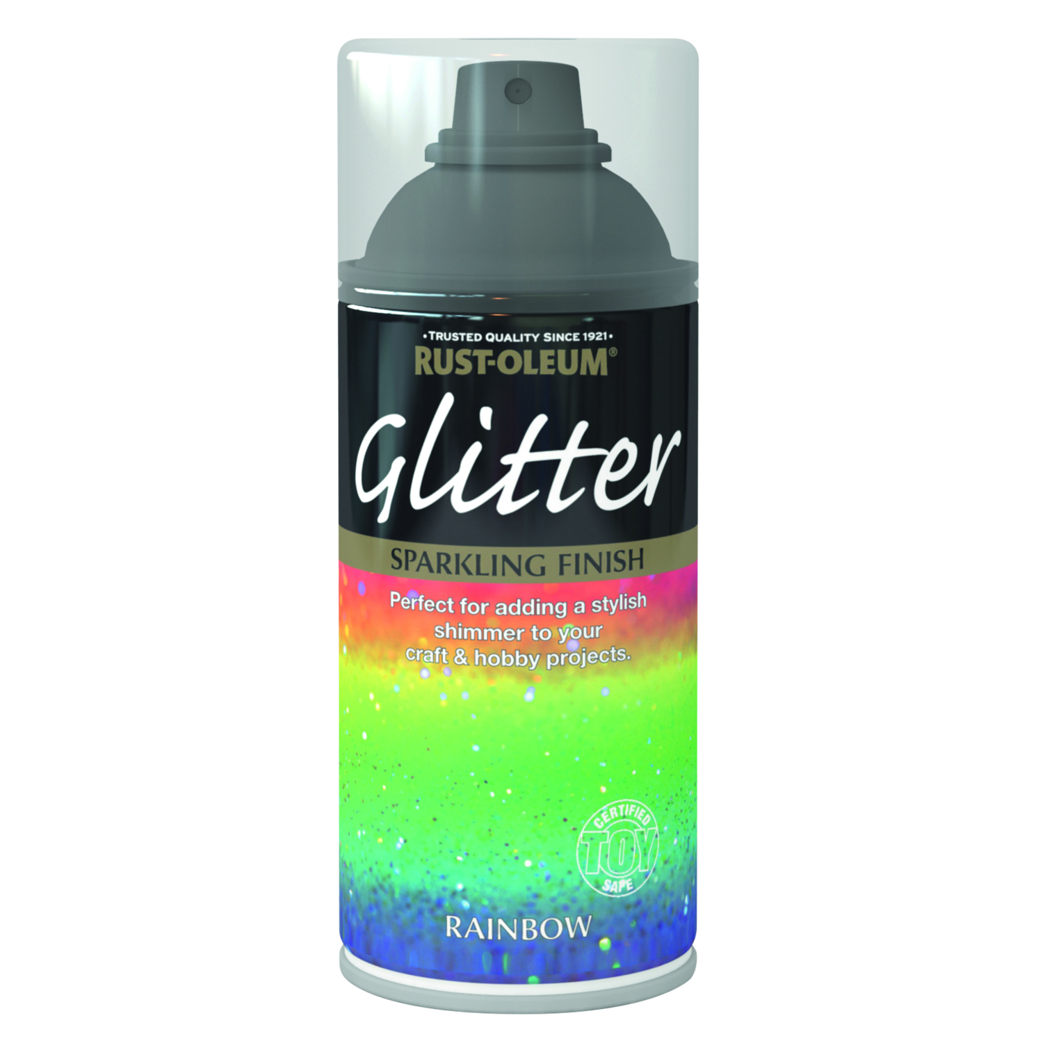 Rust-Oleum Glitter Rainbow Sparkling Finish Spray Paint 150ml Image