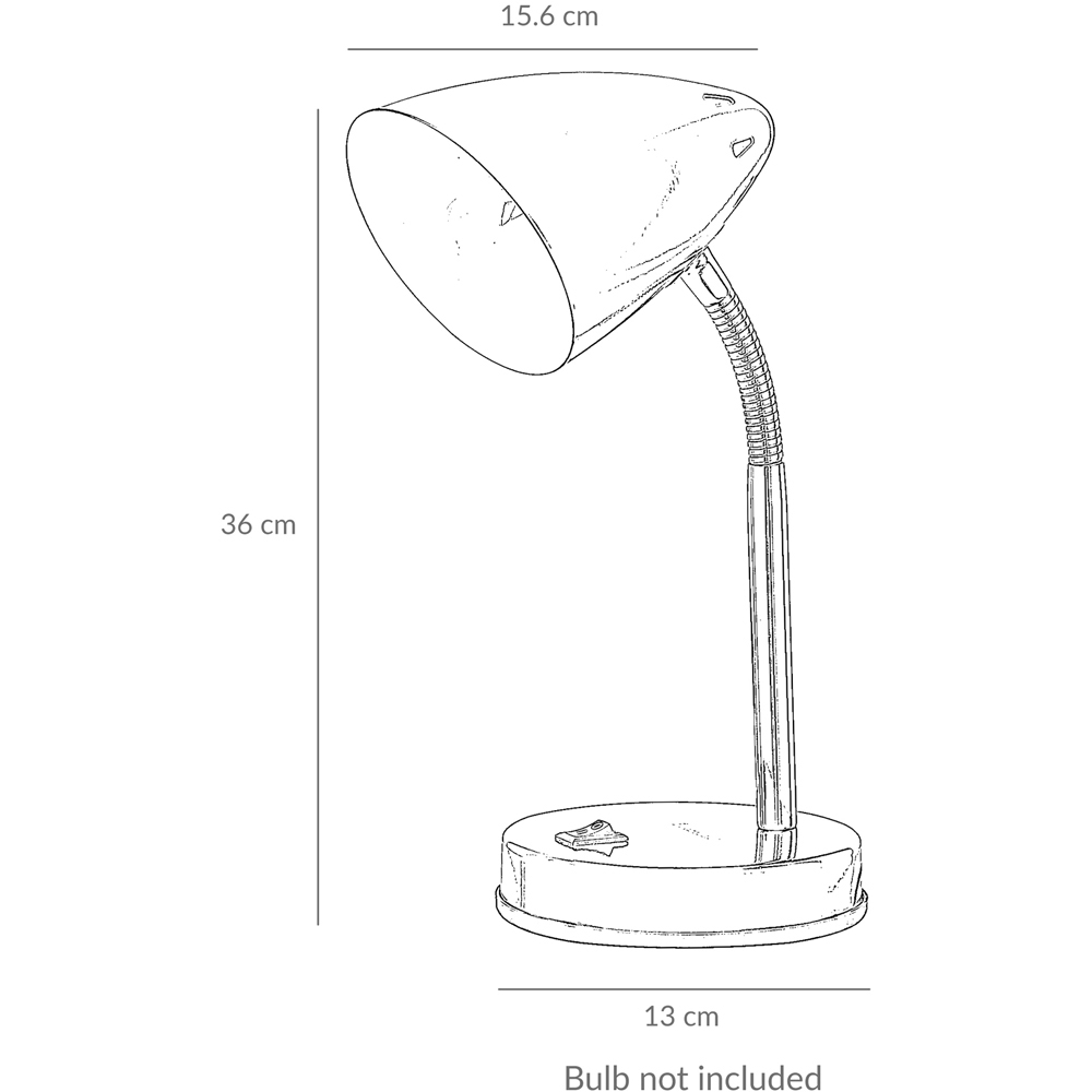 Innoteck Blue Cone Flexible Neck Desk Lamp Image 5