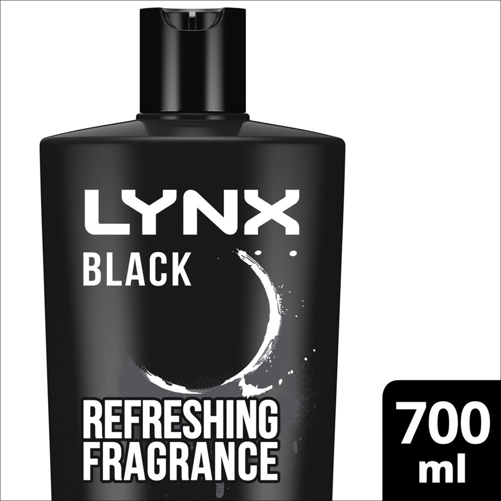 Lynx Black Frozen Pear and Cedarwood Shower Gel 700ml 3 Pack Image 4