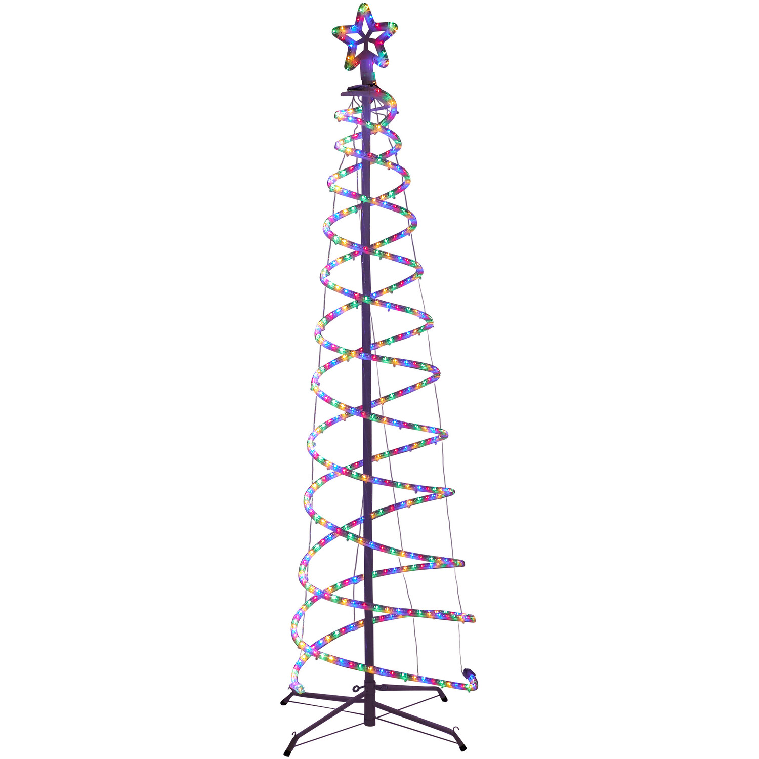 Christmas Double Spiral Rope Light Tree Image 4