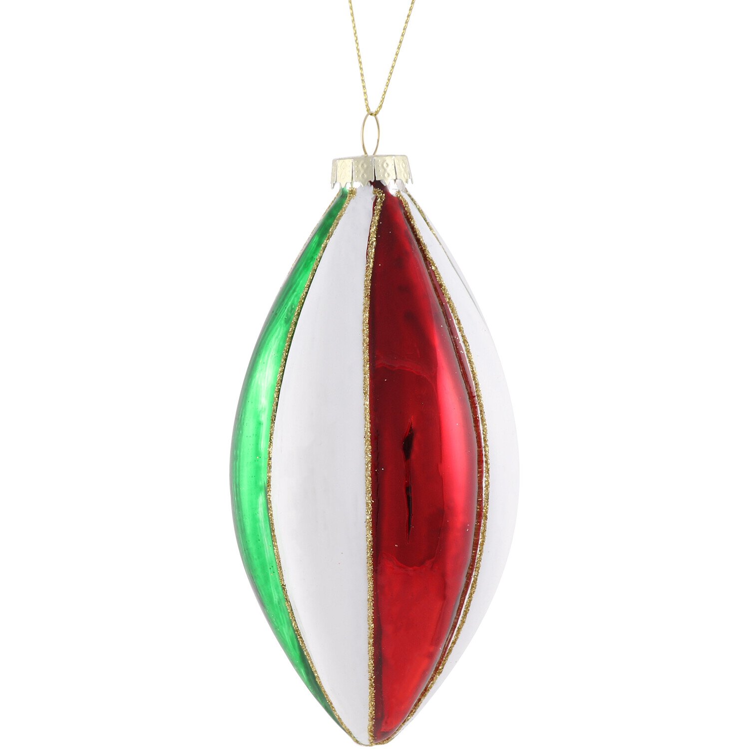 Candy Cane Lane Shiny Swirl Droplet Red and White Image