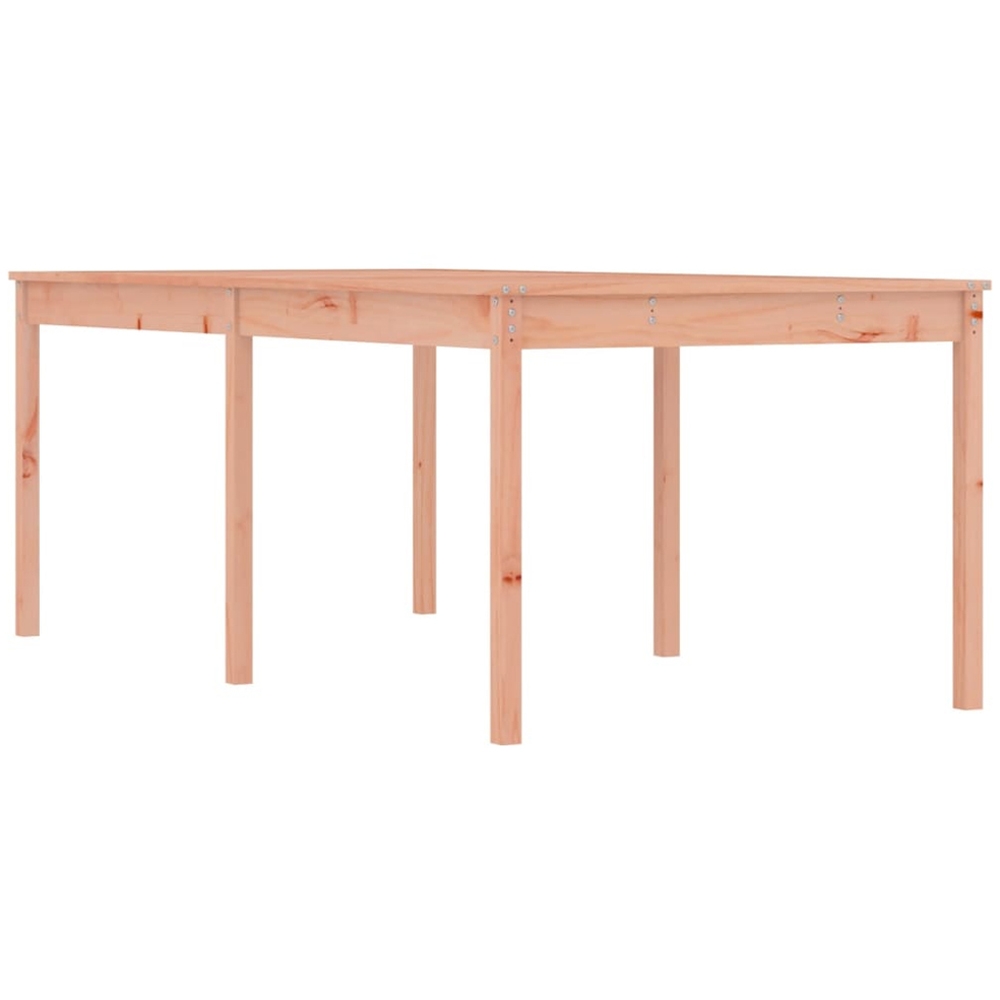 vidaXL 8 Seater Solid Douglas Wood Garden Dining Table Natural Image 2