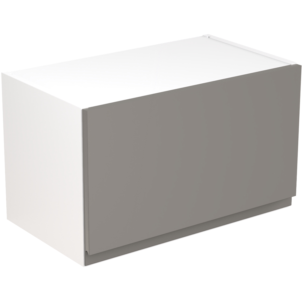 Kitchen Kit J-Pull Matt Dust Grey Bridging Wall Kitchen Cabinet Flatpack 600mm Image 1
