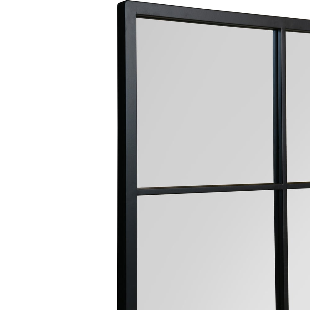 The Fenestra Black Window Leaner Wall Mirror 174 x 85cm Image 7