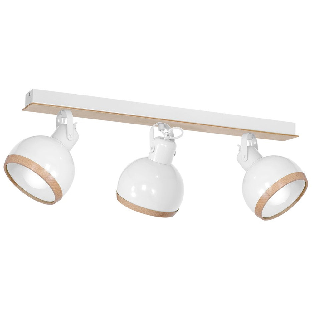 Milagro Oval White Ceiling Lamp 230V Image 1