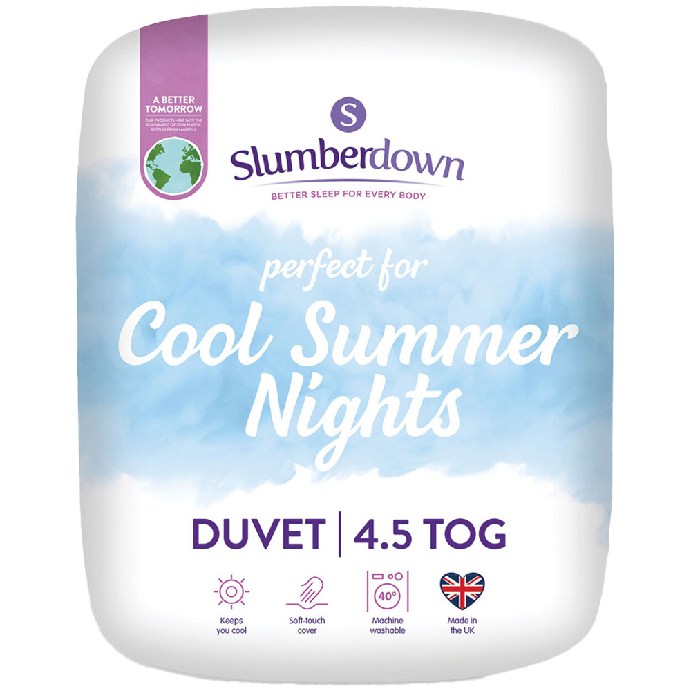 Slumberdown Cool Summer King Size Cotton Duvet 4.5 Tog Image 1