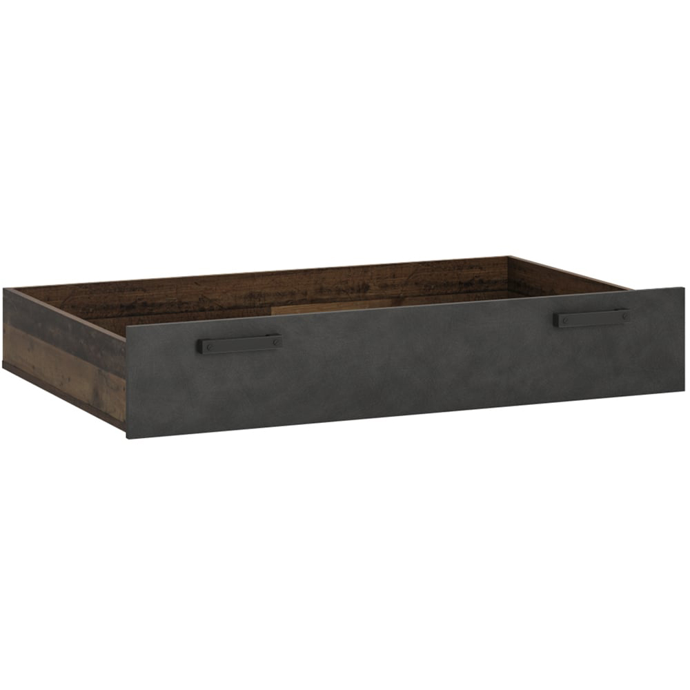 Florence Brooklyn Walnut and Dark Matera Grey Underbed Drawer Image 1