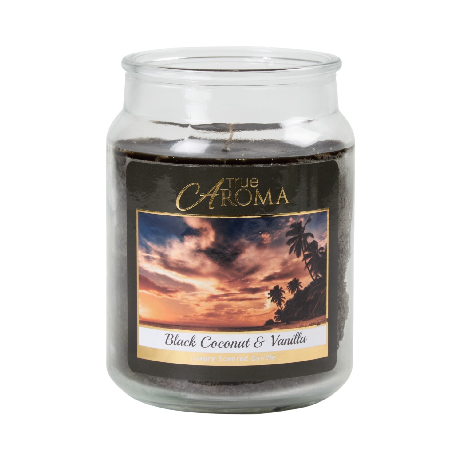 Black Coconut and Vanilla Large Mason Jar Image 3
