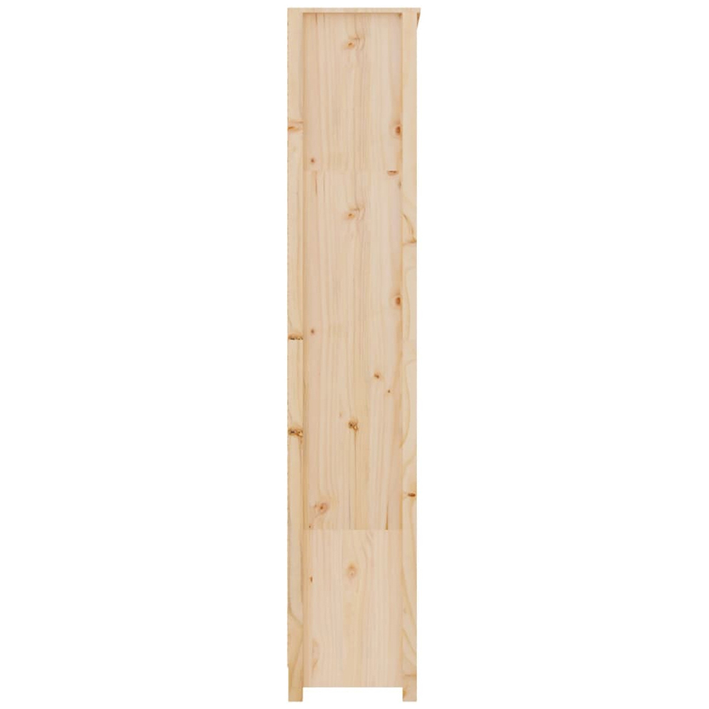 vidaXL 6 Shelf Natural Solid Pine Wood Bookcase Image 5