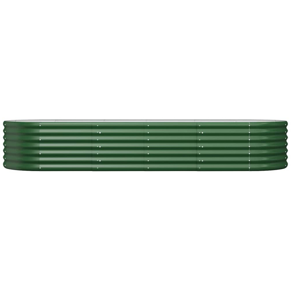 vidaXL Green Galvanised Steel Raised Garden Bed 36 x 80 x 224cm Image 2