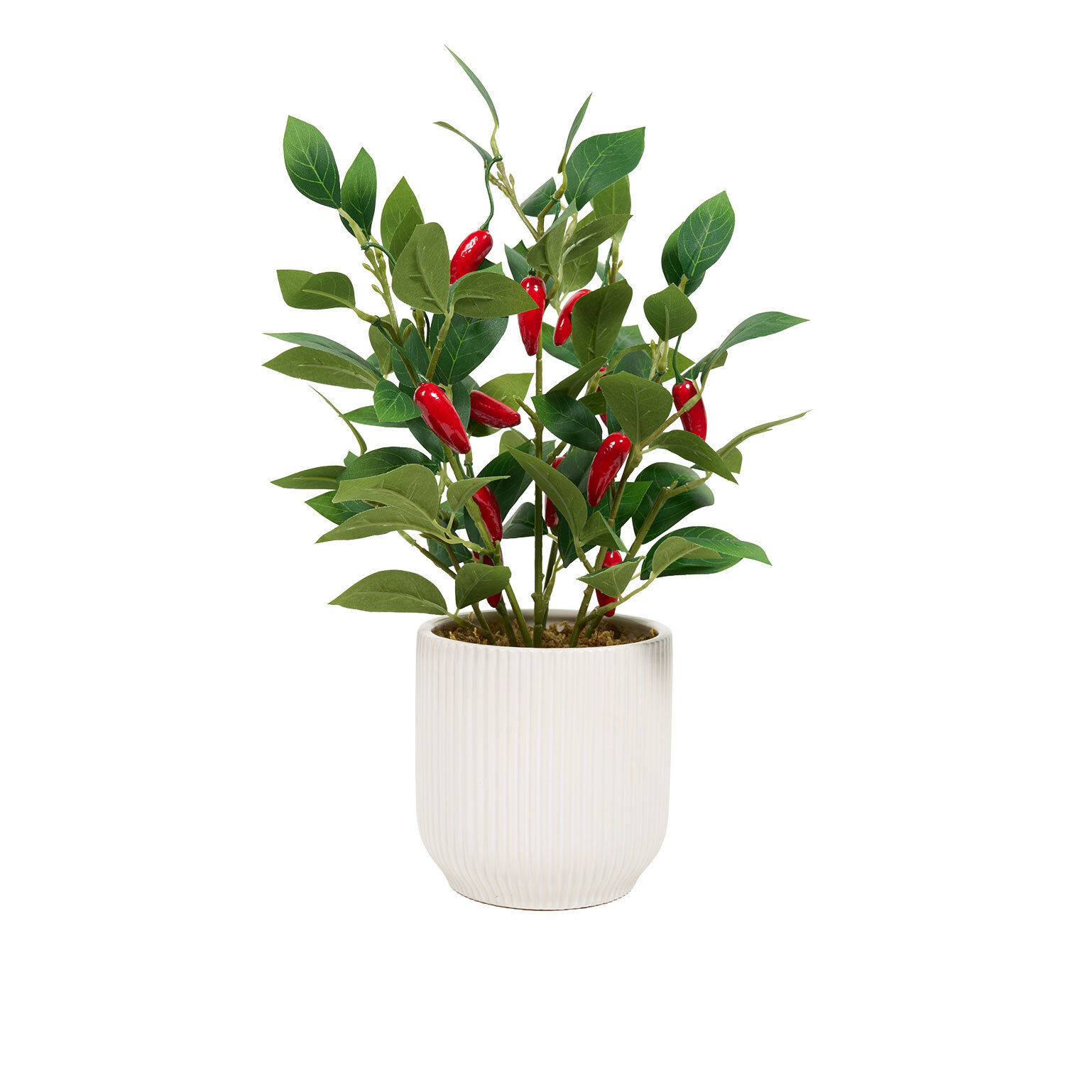 Potted Faux Chilli Plant Image 2
