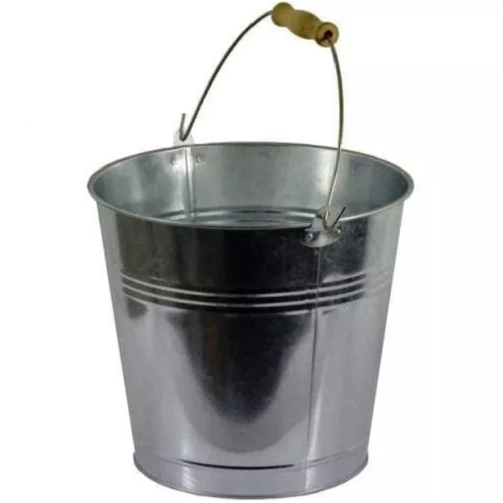 Garden Mile Galvanised Steel Bucket 12L Image 1