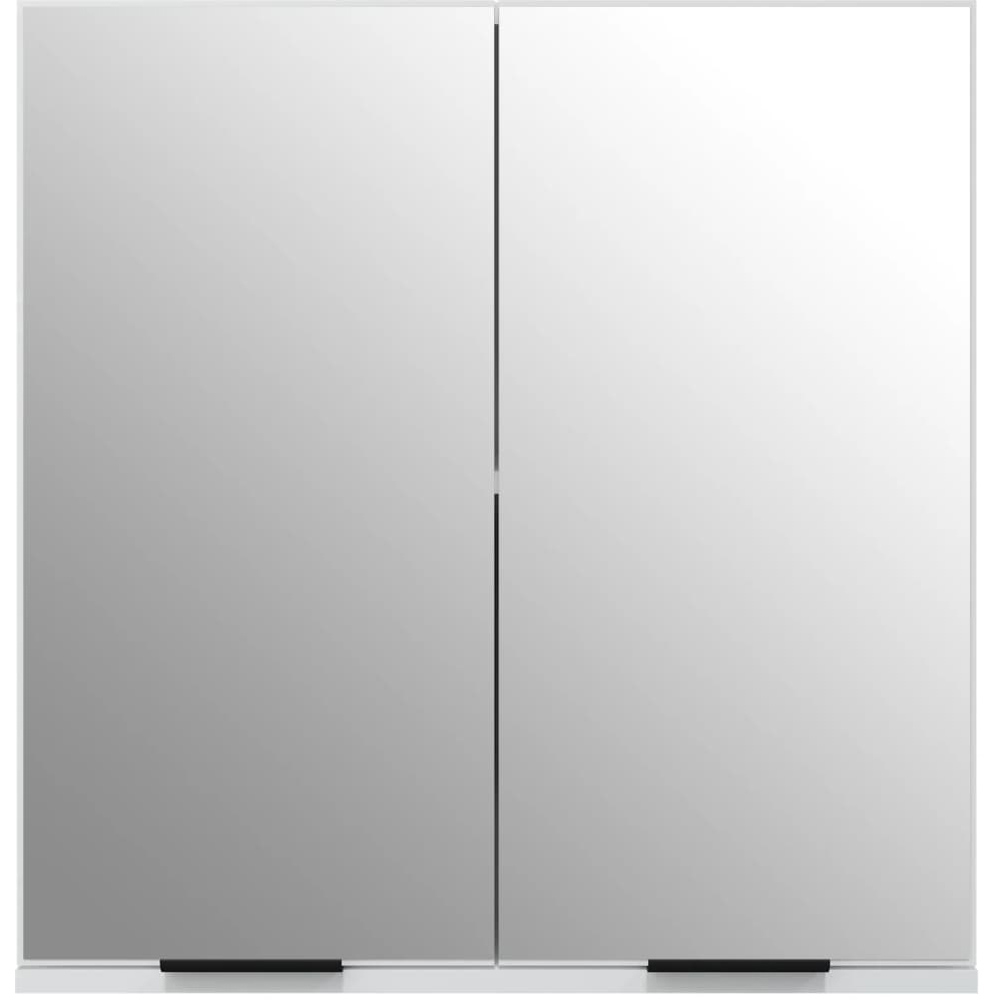 vidaXL White 2 Door Bathroom Mirror Cabinet Image 3