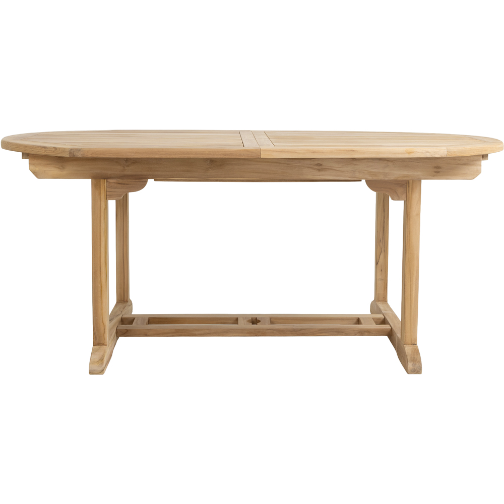 Charles Bentley 6-8 Seater Extendable Dining Table Teak Image 2