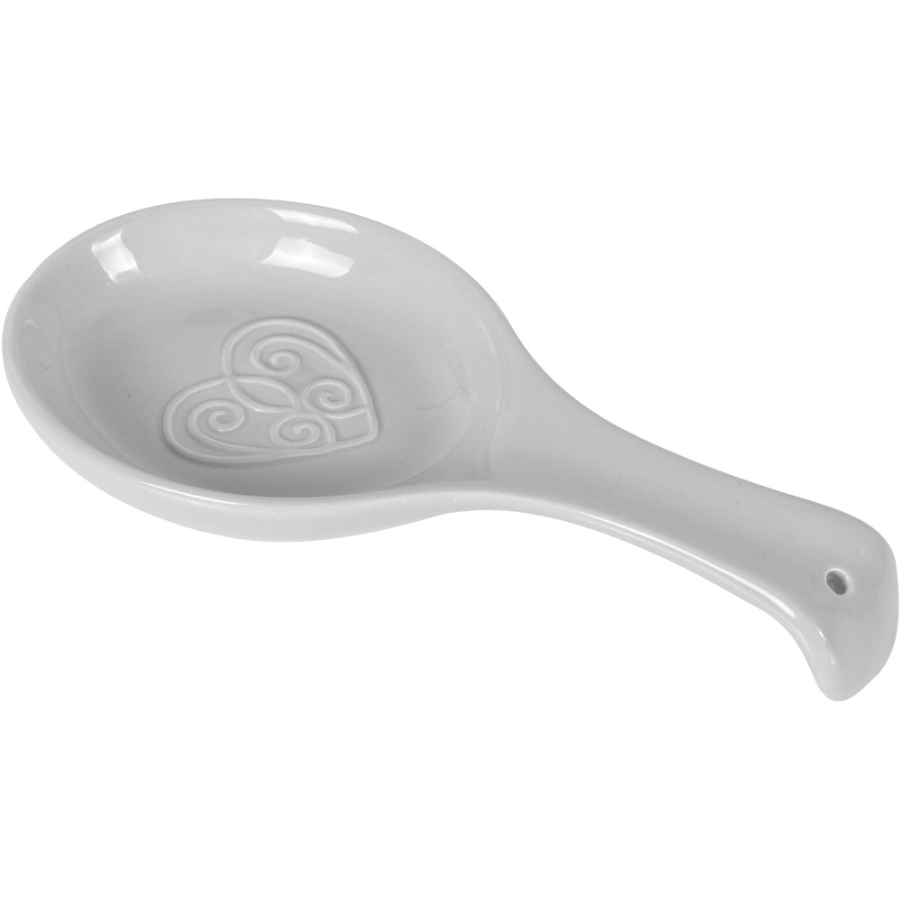 Embossed Hearts Large Spoon Rest Wilko