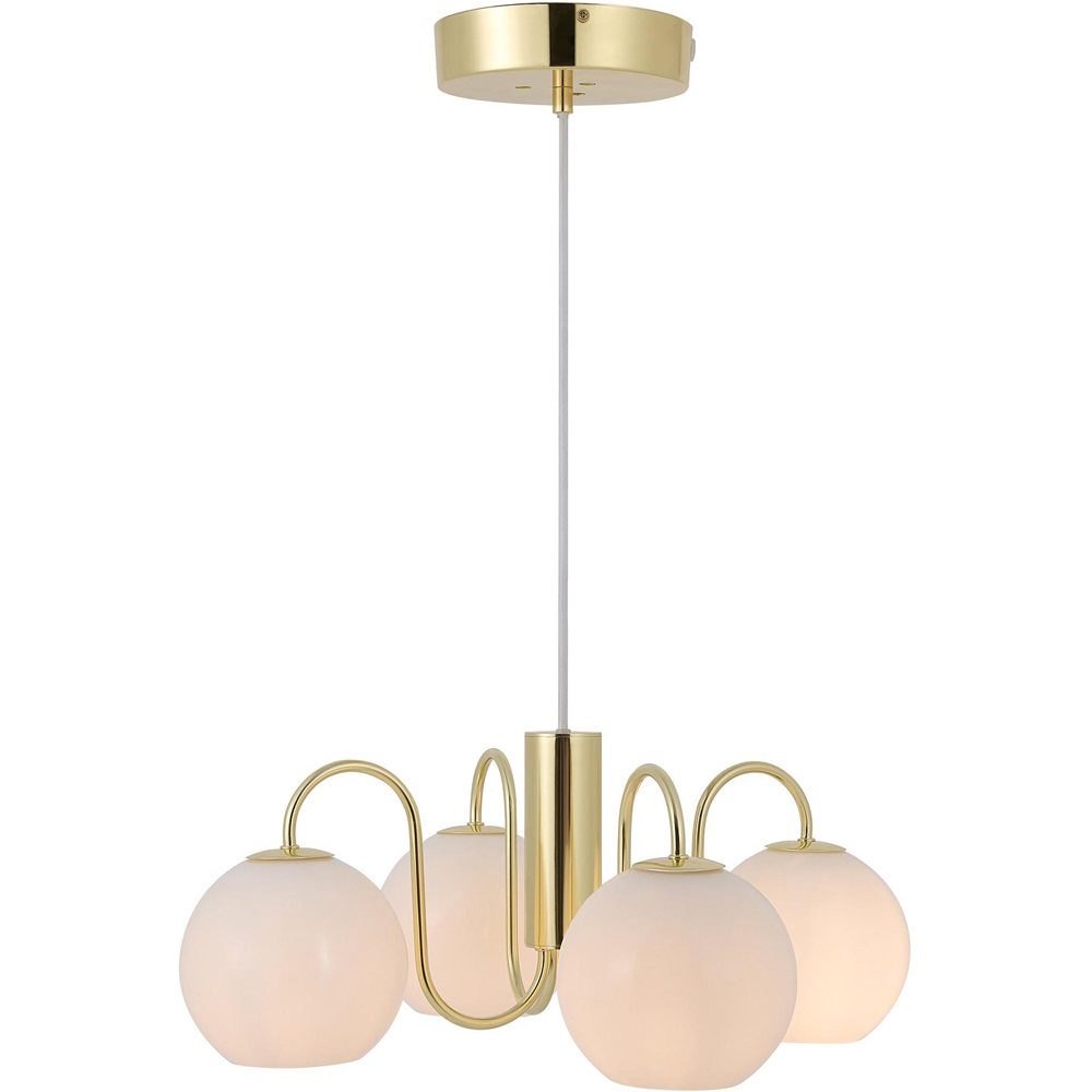 Nordlux Franca 4 Light Brass Pendant Light Image 5