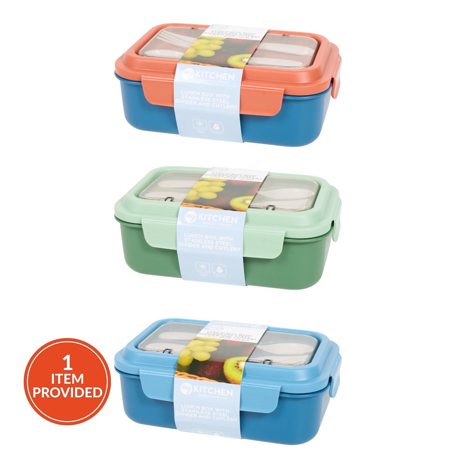 Lunch Box with Cutlery Image 1