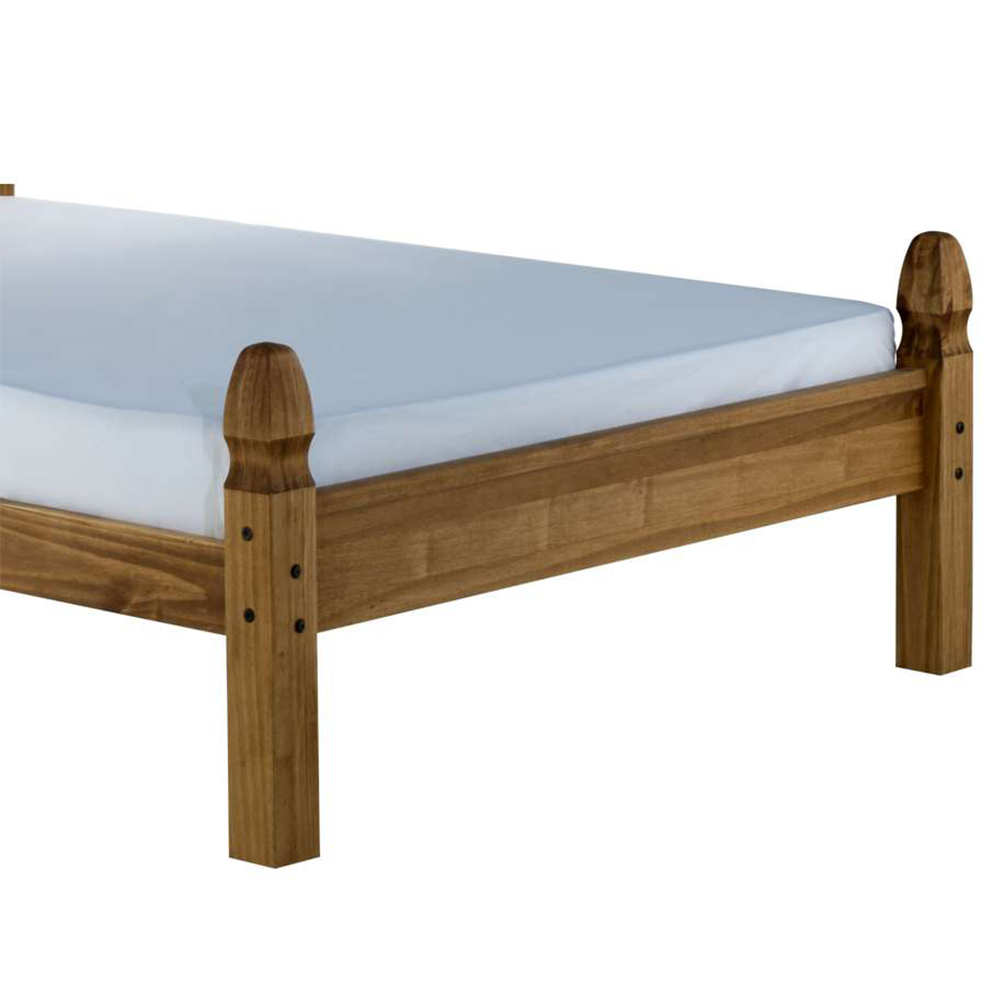 Birlea Corona Double Natural Wax Low End Bed Frame Image 4