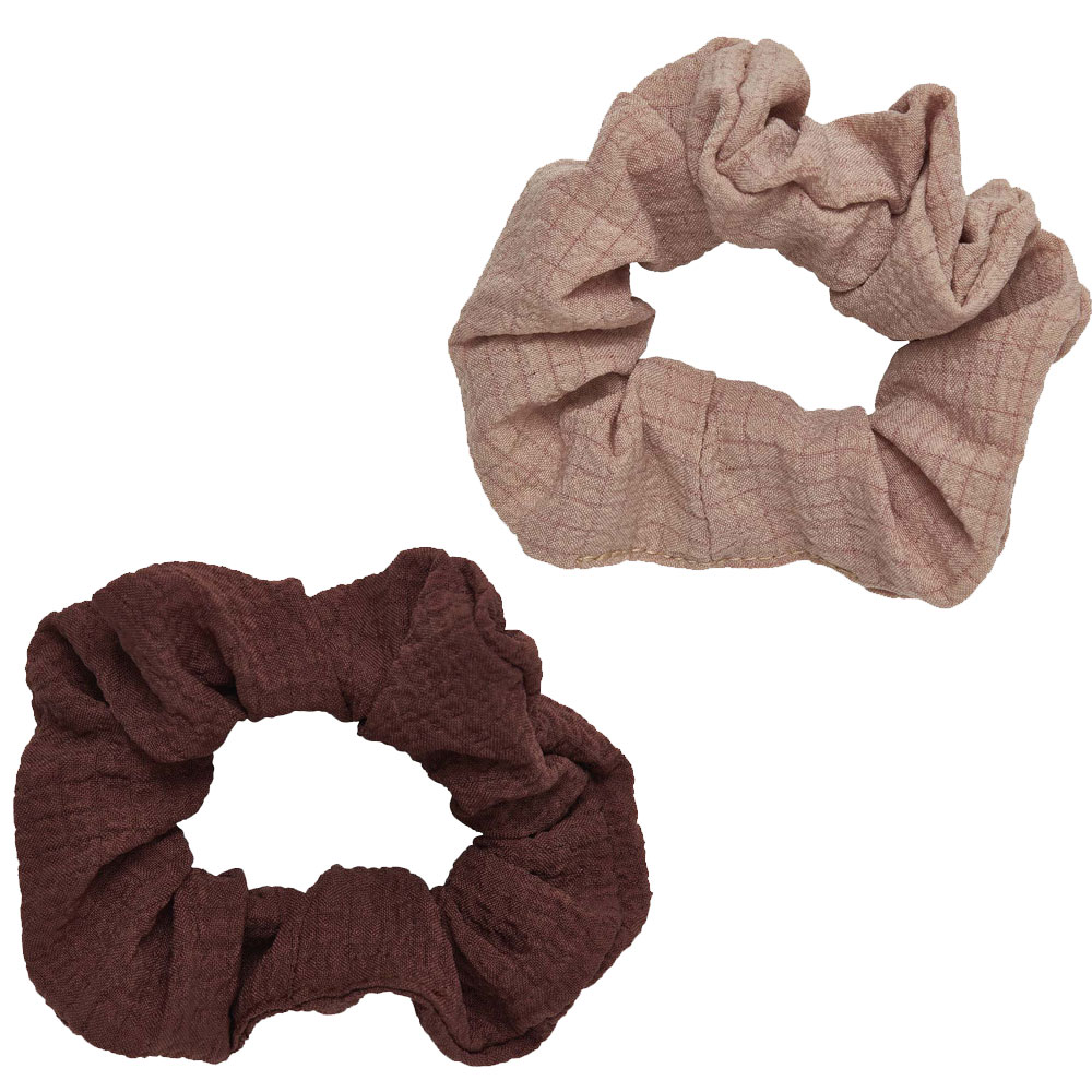 Wilko Scrunchies Earth Colours 2 Pack Image 1