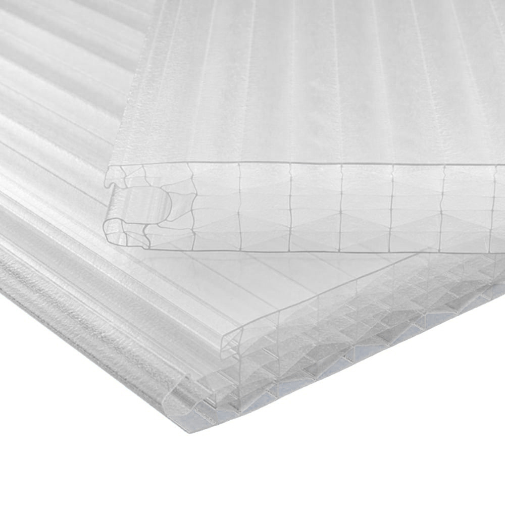 Corotherm Clickfit 16mm Clear Polycarbonate Sheet Roofing Panel 3000 x 500mm Image 1