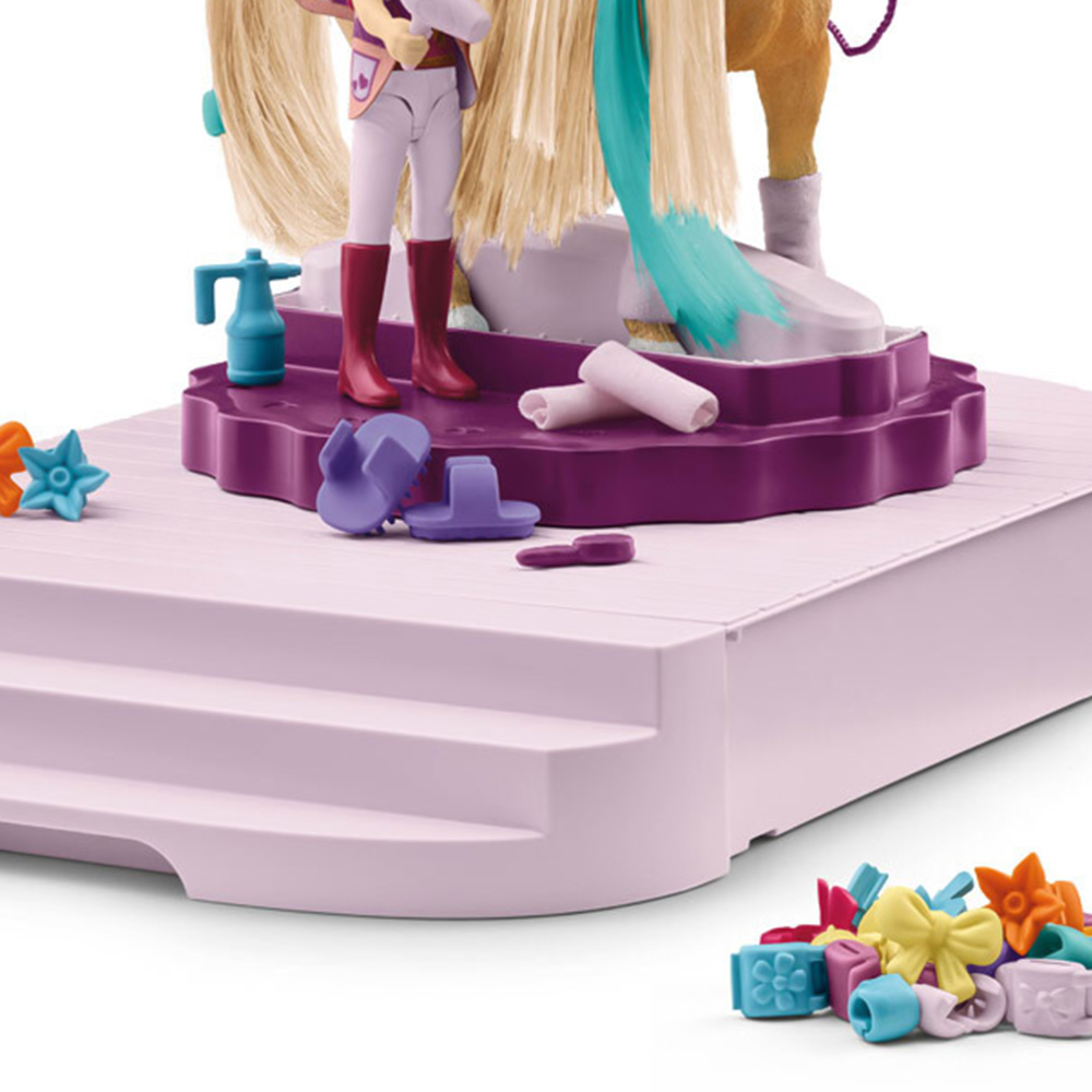 Schleich Horse Club Sofias Beauties Grooming Station Toy Playset Image 3