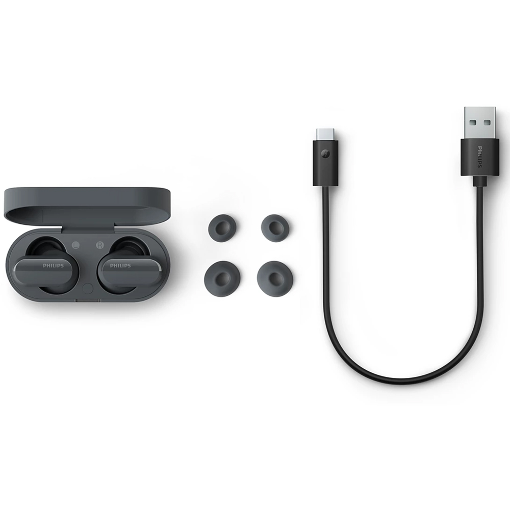 Philips True TAT3508 Black Bluetooth Noise Cancelling In-Ear Headphones with Mic Image 5