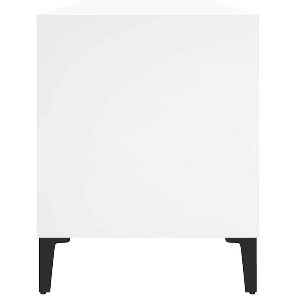 vidaXL 6 Shelf White Record Cabinet Image 3