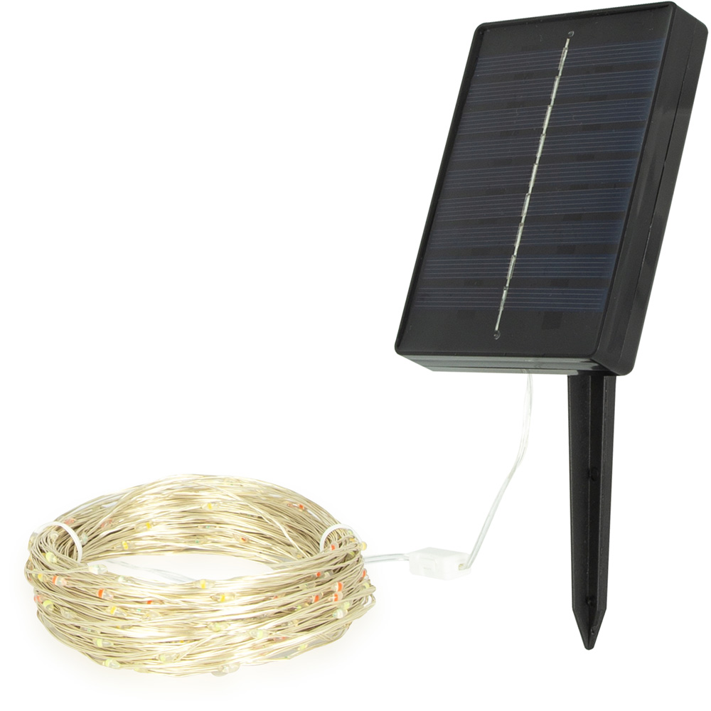 GardenKraft Multicolour 200 Micro Solar LED String Light Image 2
