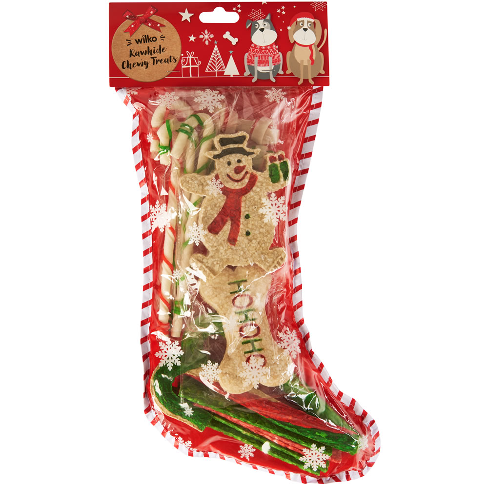 Wilko Christmas Rawhide Dog Stocking Image