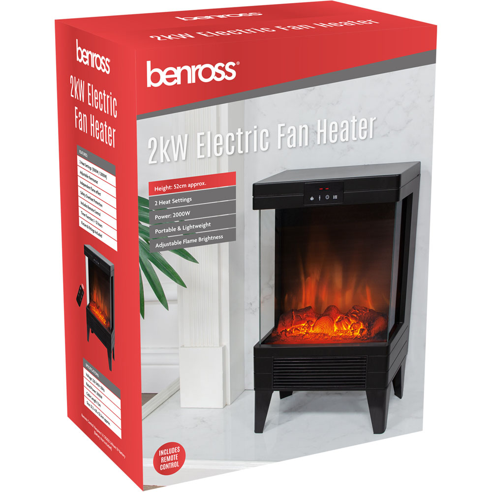 Benross Cast Iron Effect Fire Space Heater 2000W Image 5