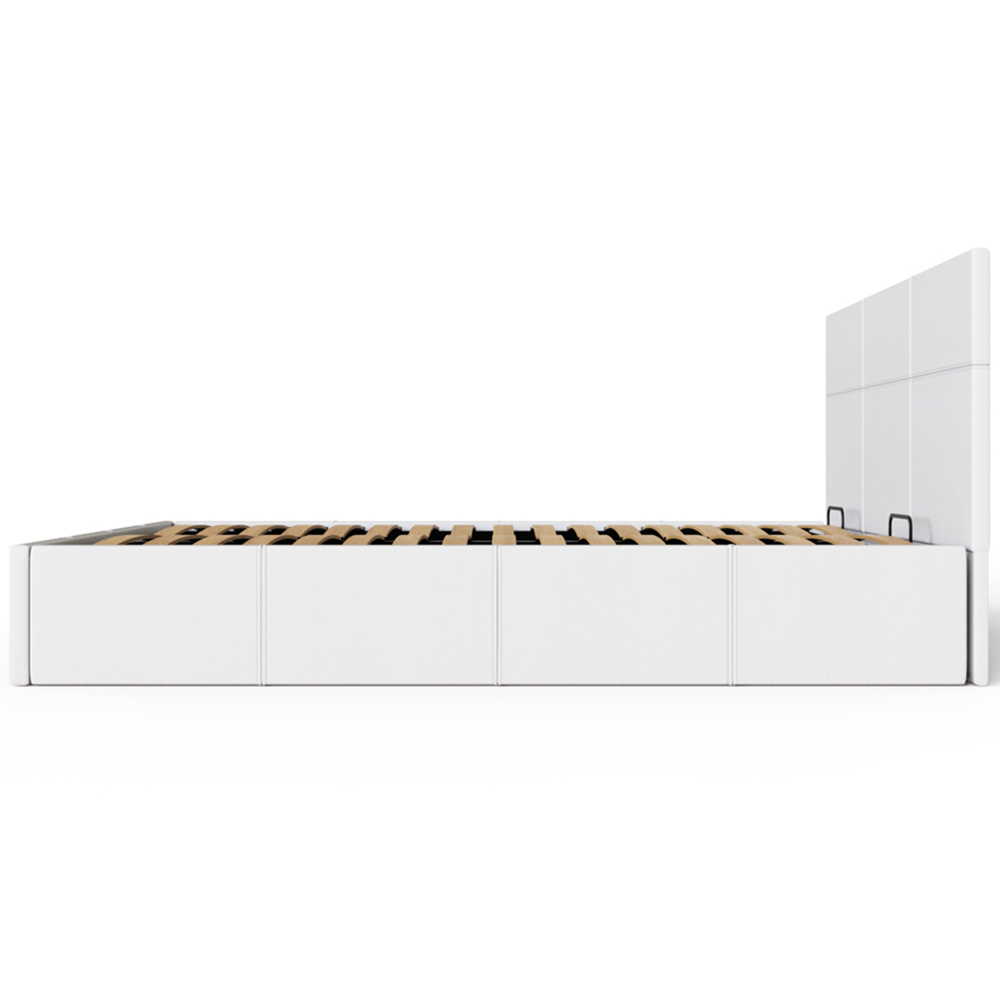 GFW Small Double White Side Lift Ottoman Bed Image 6